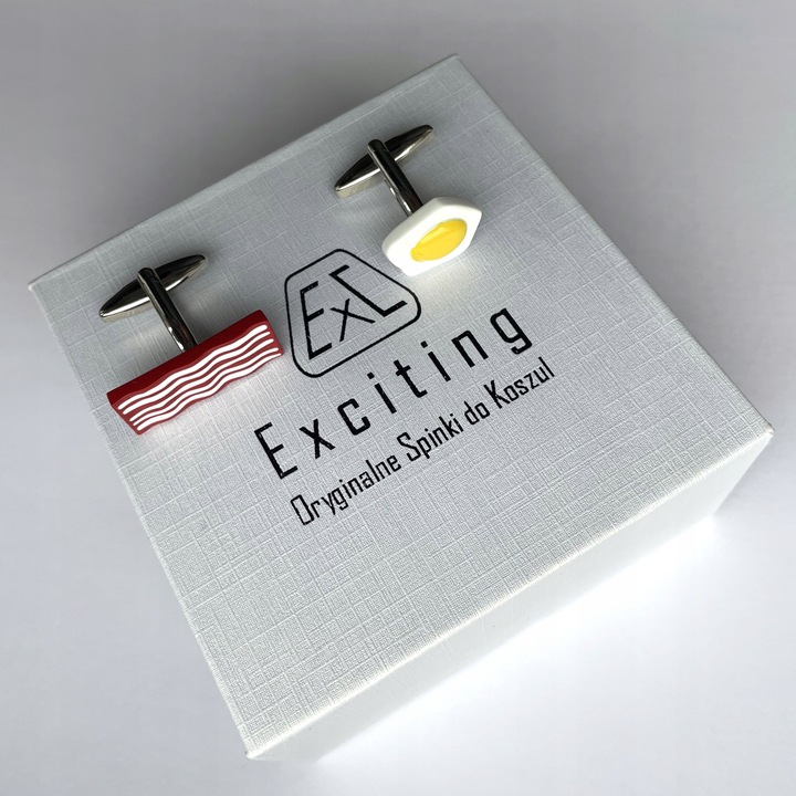 Spinki do mankietów EXC Nabój Naboje Łuski Shot Gun dla myśliwego żołnierza