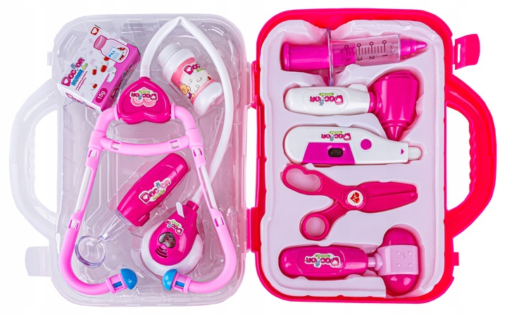Zestaw Lekarza Mały Doktor w Walizce Zabawa W Lekarza dla Dzieci Akcesoria