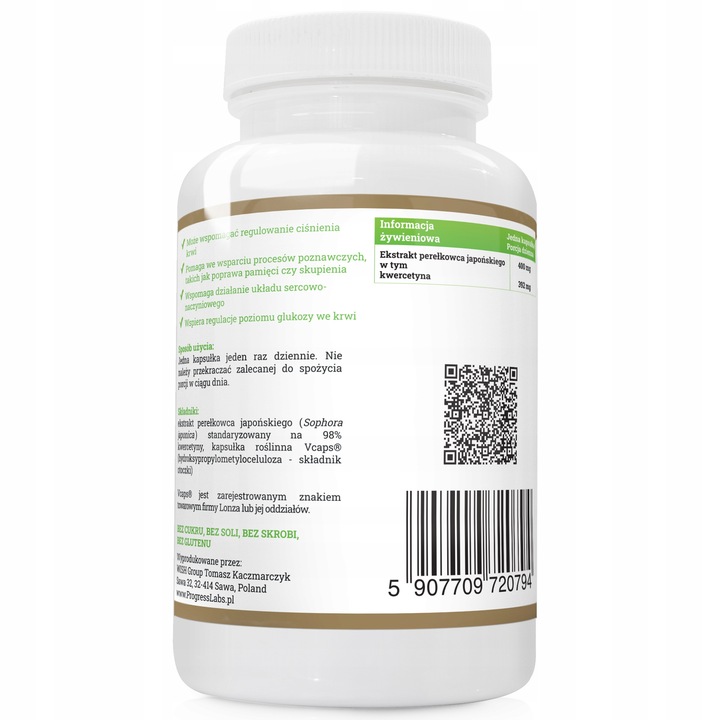 KWERCETYNA 400mg PEREŁKOWIEC JAPOŃSKI 120 kaps