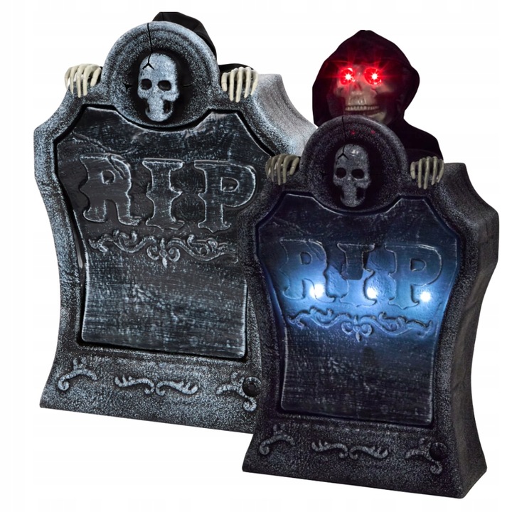 GRÓB NA HALLOWEN NAGROBEK Z WYSKAKUJĄCYM TRUPEM EFEKTOWNA DEKORACJA
