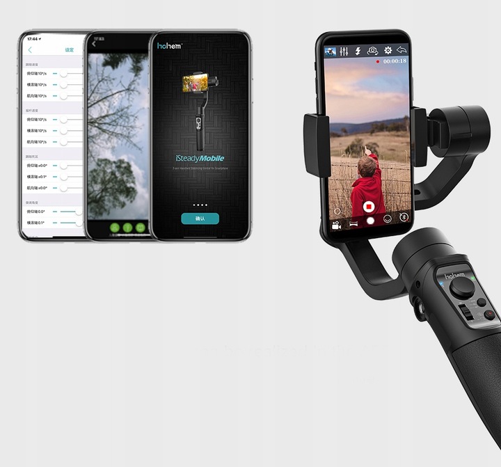 GIMBAL Hohem iSteady Mobile+ STABILIZATOR 3-osiowy do Telefonu Smartfona