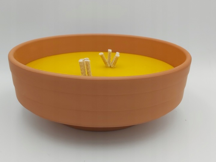 Znicz otwarty gliniany klasyk kopciuch GIGANT MEGA olbrzymi klasyczny 2szt