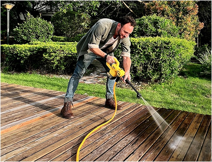 MYJKA CIŚNIENIOWA AKUMULATOROWA BEZPRZEWODOWA 4Ah 21V 400W ZESTAW XXL IMOUM