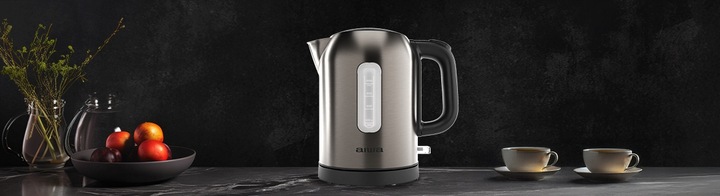 CZAJNIK ZE STALI NIERDZEWNEJ 1L 2200W ROTACJA 360 AIWA AKT-1000 RYUJIN