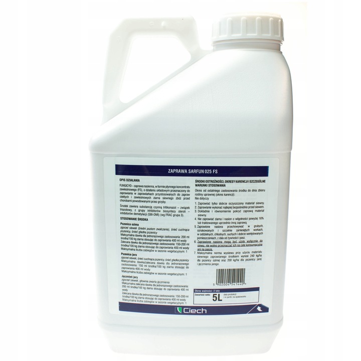 SARFUN 025 FS 5L ZAPRAWA GRZYBOBÓJCZA ZBOŻA + PRIMUS B+ 5L NAWÓZ DONASIENNY