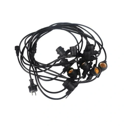 Oświetlenie 10m x10 E27 LED na płot altankę domek