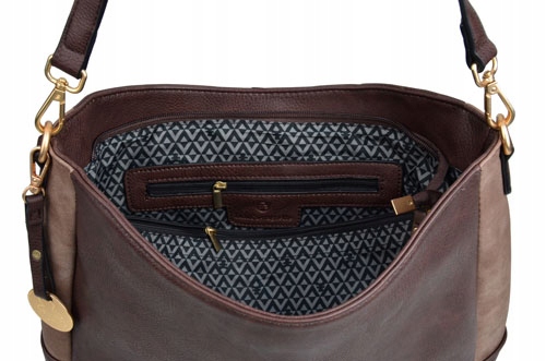 Lulu Castagnette torebka klasyczna na ramię czekolada