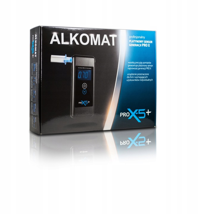 Alkomat Pro x5 elektrochemiczny BARDZO DOKŁADNY plus PLATYNOWY sensor