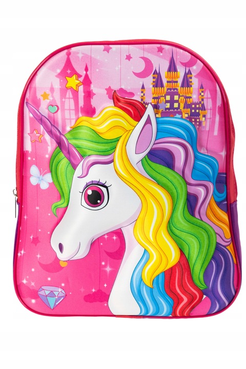 PLECAK 7L SZKOLNY PRZEDSZKOLNY JEDNOROŻEC różowy DO przedszkola dla dzieci