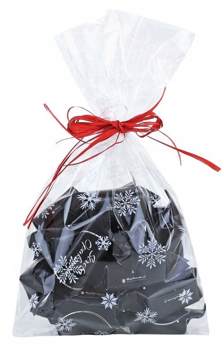 Torebki foliowe woreczki świąteczne celofan w ŚNIEŻYNKI 15x25 100 szt.