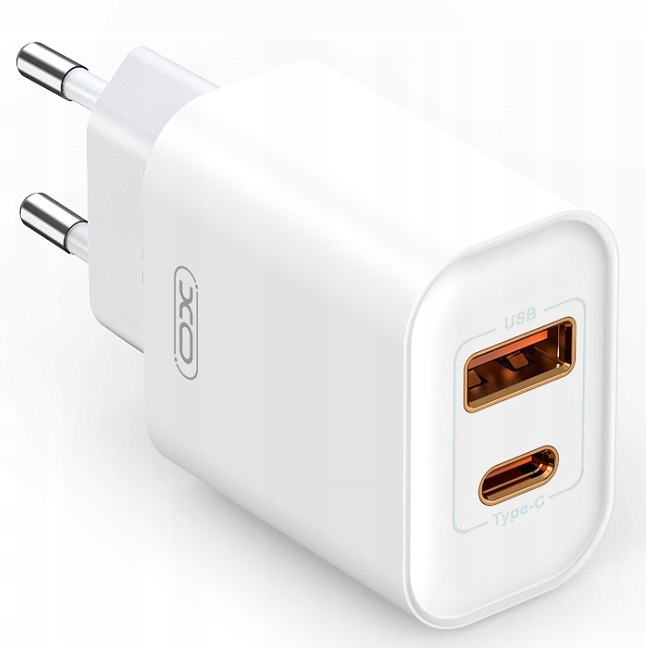 ZESTAW | SZYBKA ŁADOWARKA SIECIOWA PD TYPE-C| QC3.0 USB + KABEL TYPE C 60W