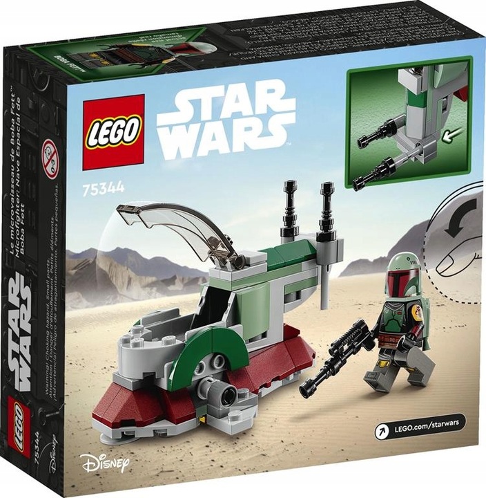 KLOCKI LEGO | STAR WARS 75344 MIKROMYŚLIWIEC BOBY FETTA + TORBA LEGO