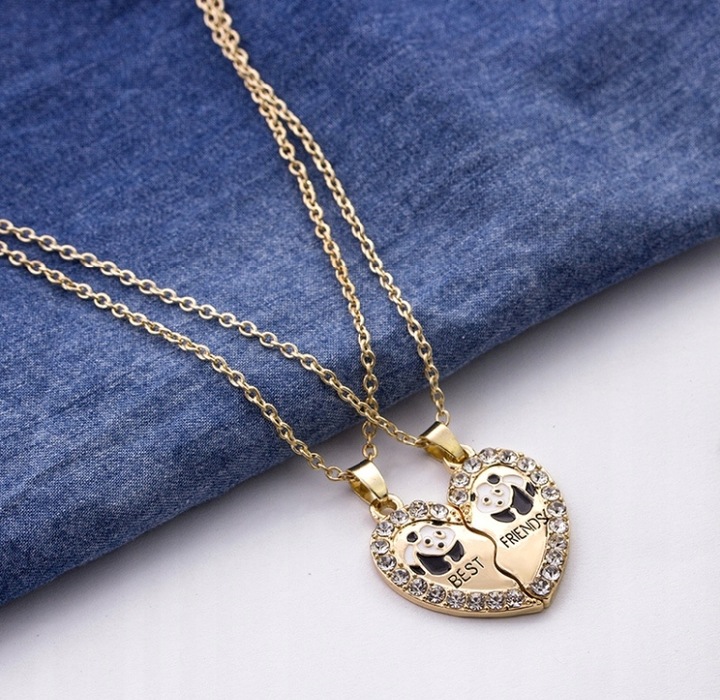 ŁAŃCUSZKI DLA PRZYJACIÓŁEK BFF PRZYJACIÓŁKI PANDA