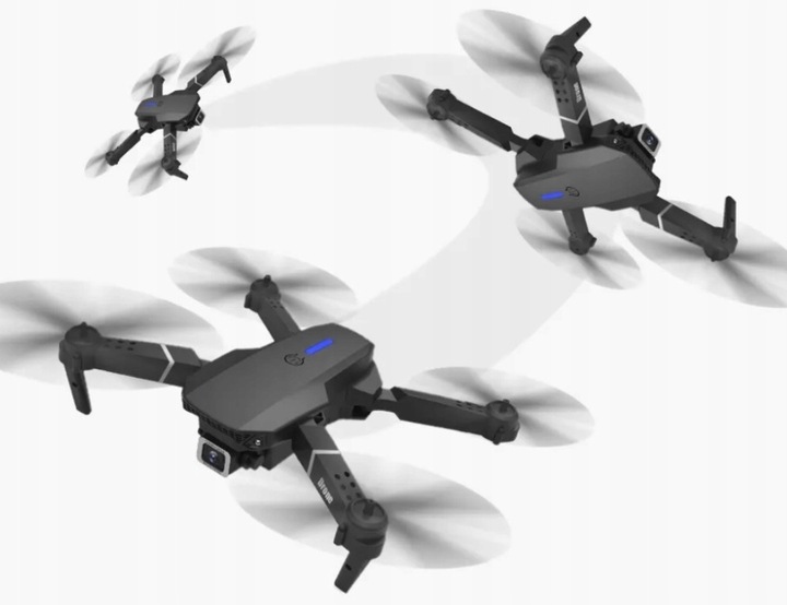 DRON PRO 2x KAMERA 4K ZAWIS 200M UNIKANIE PRZESZKÓD WIFI TORBA PILOT