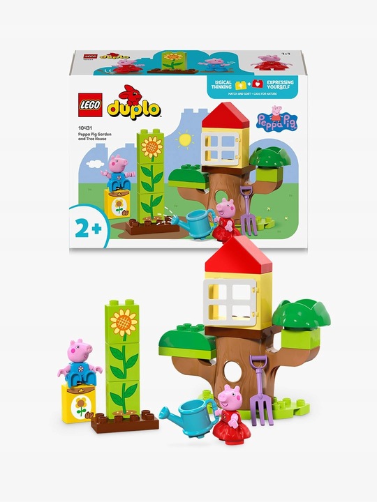 LEGO DUPLO ŚWINKA PEPPA Dom na drzewie 10431 +Torba - Duże klocki od 2 lat