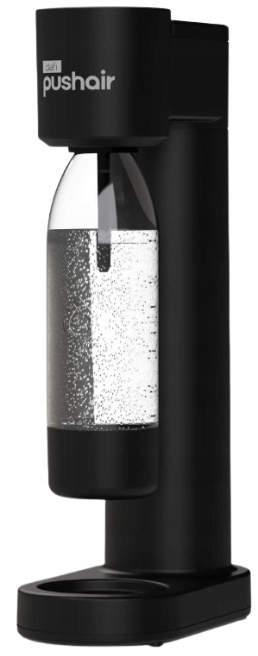 DAFI PushAir saturator z nabojem CO2 + 2 butelki do saturatora 0,7 l czarny