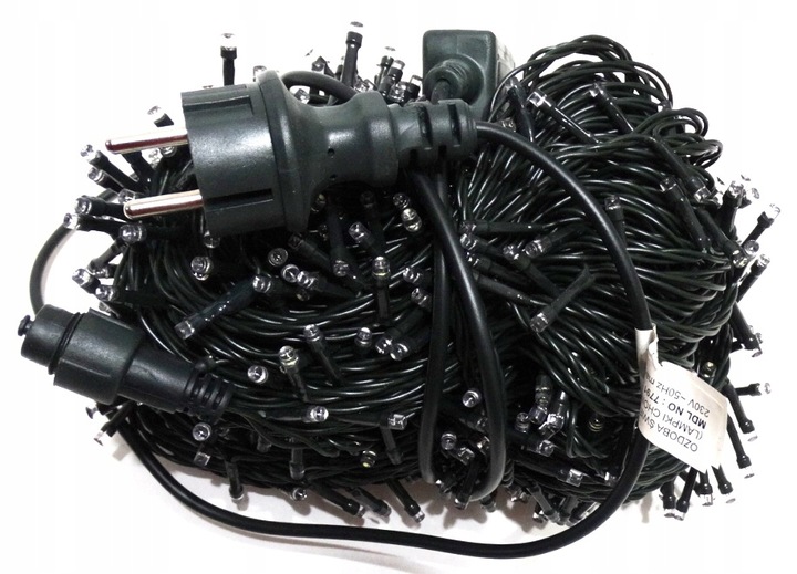 LAMPKI CHOINKOWE 1000 FLASH BIAŁE ZIMNE Z FLESZEM