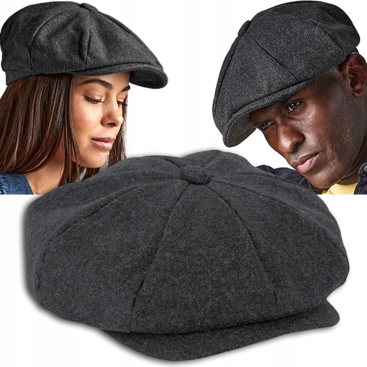 CZAPKA Z DASZKIEM KASZKIET MĘSKI STYL PEAKY BLINDERS ELEGANCKI RETRO L/XL