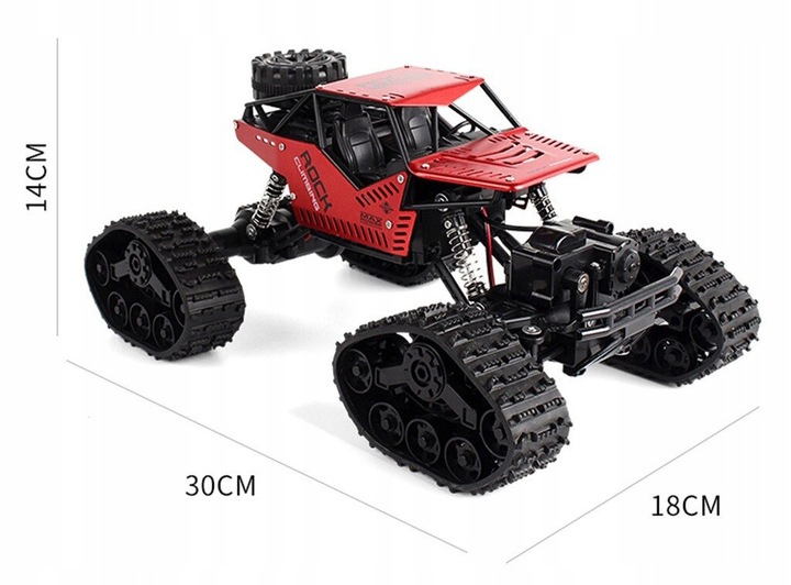 SAMOCHÓD ZDALNIE STEROWANY CRAWLER RC 4x4 AUTO 2w1