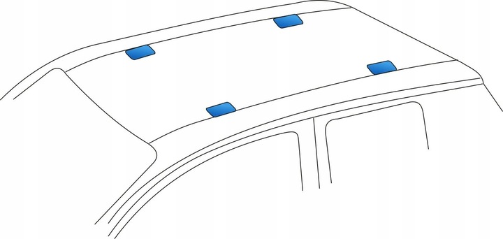 Bagażnik dachowy bazowy belki na dach stal do Hyundai i30 HATCHBACK 2018-