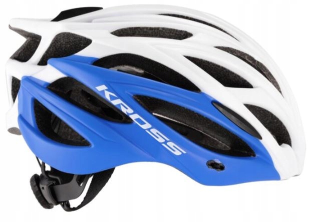 kask rowerowy kross brizo biały / niebieski