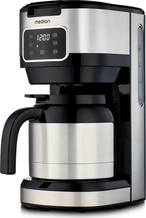 Ekspres przelewowy MEDION 1.25L 900W,Reg.aromatu,do 10 filiżanek,TERMOS