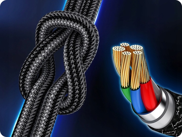 ŁADOWARKA SAMOCHDOWA DO TELEFONU 4xUSB A QC3.0 / USB C 20W KABEL 3W1 60W