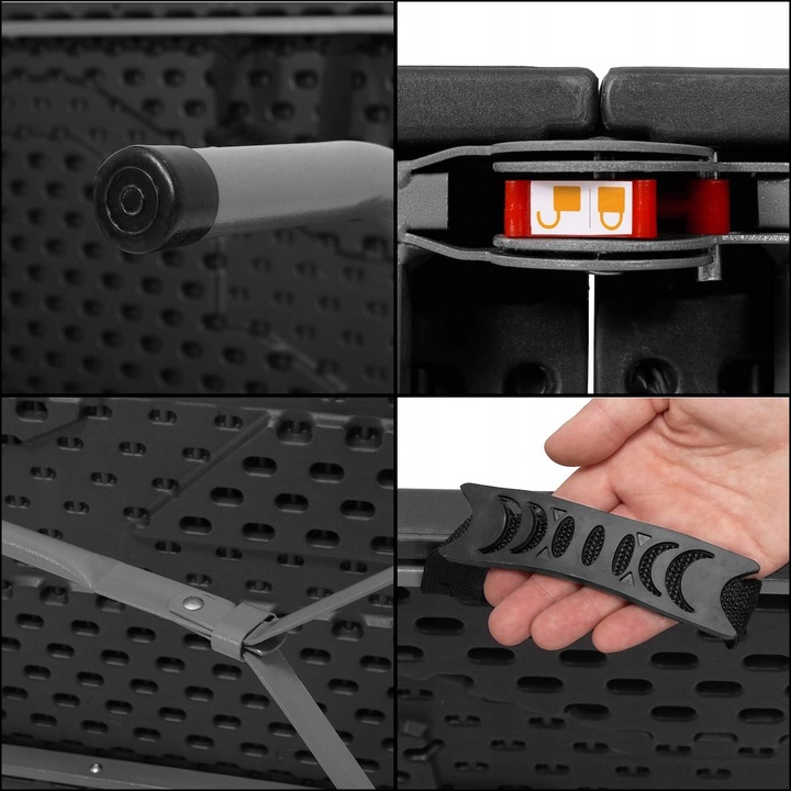 ZESTAW STÓŁ CATERINGOWY BANKIETOWY TURYSTYCZNY OGRODOWY CAMPINGOWY +2 ŁAWKI