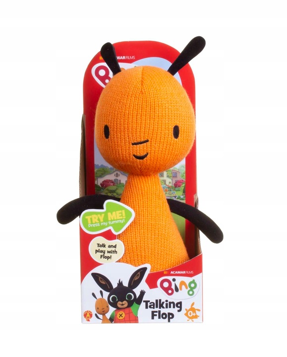 Maskotka MÓWIĄCY FLOP - pluszak 27 cm z serialu BING - mówi po polsku