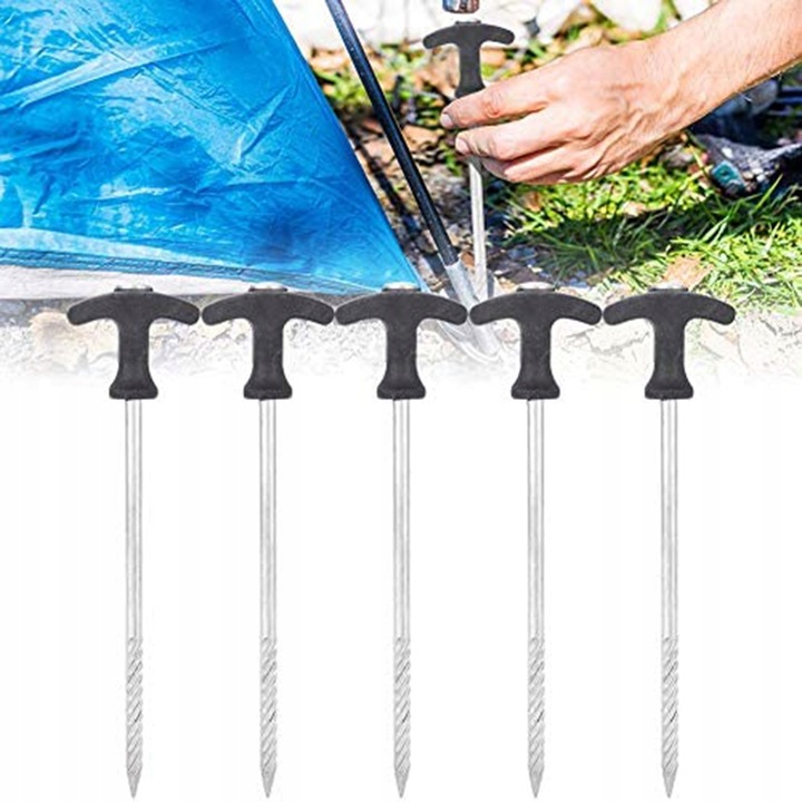 ŚLEDZIE NAMIOTOWE DO NAMIOTÓW MARKIZ I DEKORACJI KPL 12SZT ŻELAZNE I TRWAŁE