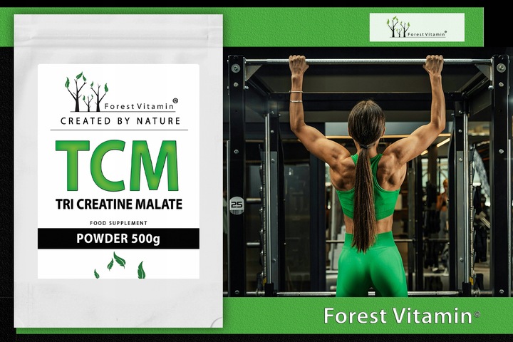 CZYSTA KREATYNA JABŁCZAN KREATYNY TCM 500g SIŁA I WYTRZYMAŁOŚĆ + MIARKA