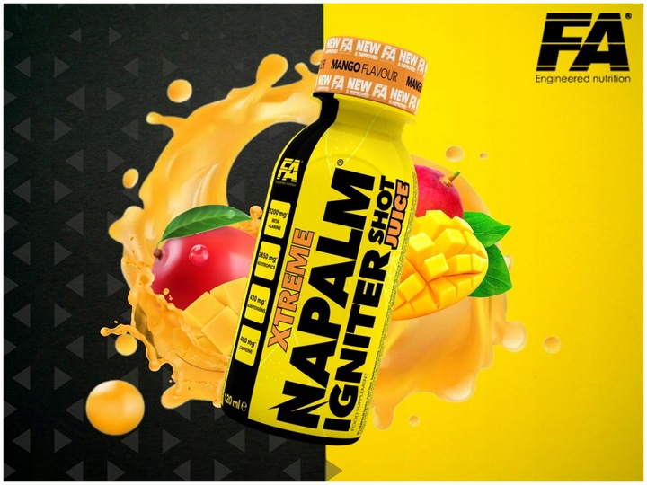NAPALM JUICE SHOT ZESTAW 12 sztuk po 120ml SZOT PRZEDTRENINGÓWKA FA