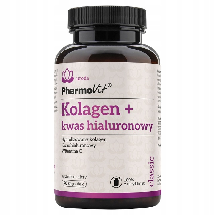 PHARMOVIT Kolagen Kwas Hialuronowy 90 kaps.