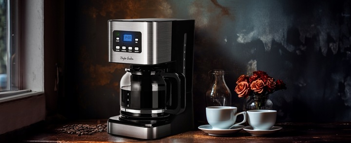 Ekspres przelewowy do kawy 950W 1,5L podtrzymanie temp czarny Taylor Swoden