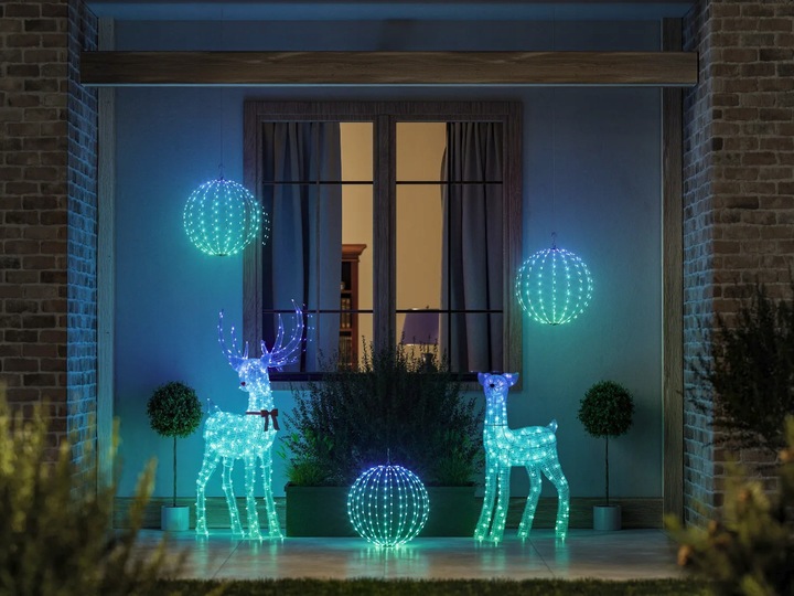 Ozdobna kula z diodami Twinkly 3D Sphere, 43cm, 210 LED, RGB+W, IP44