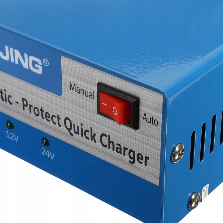 PROSTOWNIK SAMOCHODOWY DO AKUMULATORÓW 12V 24V 12A