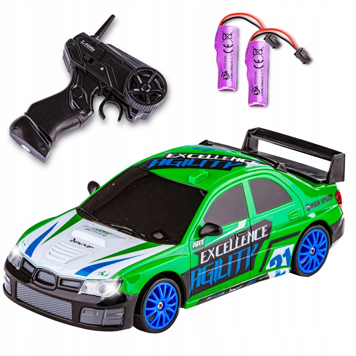Samochód Zdalnie Sterowany Subaru Impreza AUTO na Pilot RC DRIFT 2x Akumul.