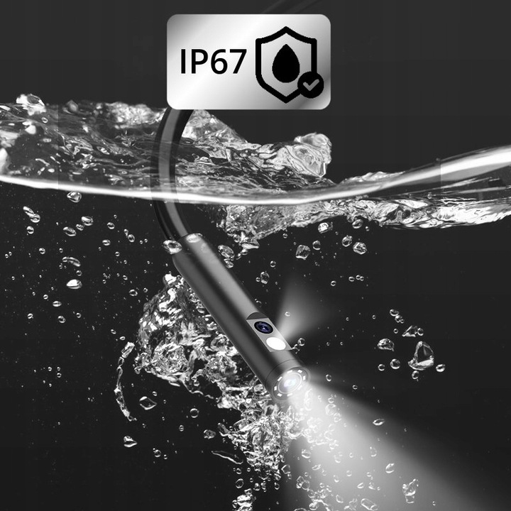 KAMERA INSPEKCYJNA ENDOSKOP WiFi Android iOS DUO LED WARSZTATOWA 5m PRZEWÓD