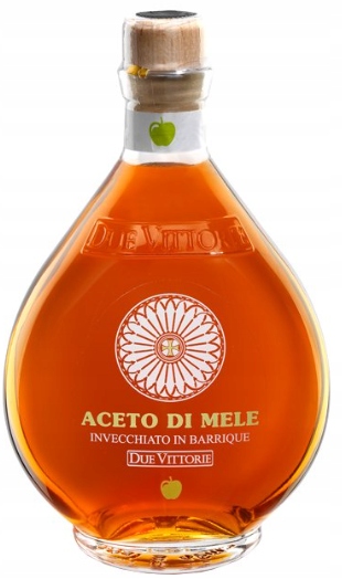 Włoski ocet jabłkowy DUE VITTORIE NIEFILTROWANY naturalnie słodki 500ml