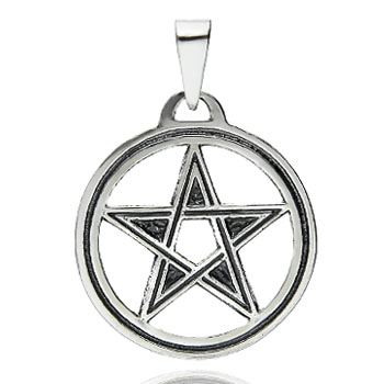 PENTAGRAM AMULET GWIAZDA SREBRO 925 Z310