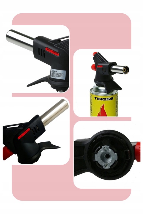 PALNIK GAZOWY NA GAZ KARTUSZE TIROSS TS-705 + 4GAZ ts700