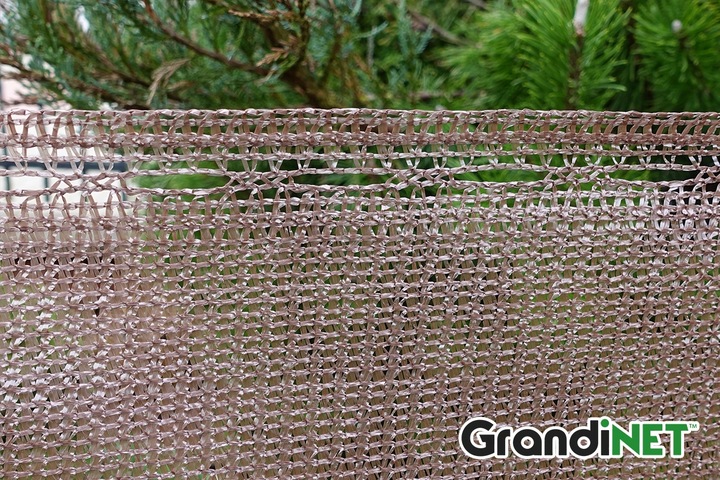 Siatka Osłonowa 1,5x15m 80% Brązowa Przed Wiatrem Sąsiadami Na Panele Płot