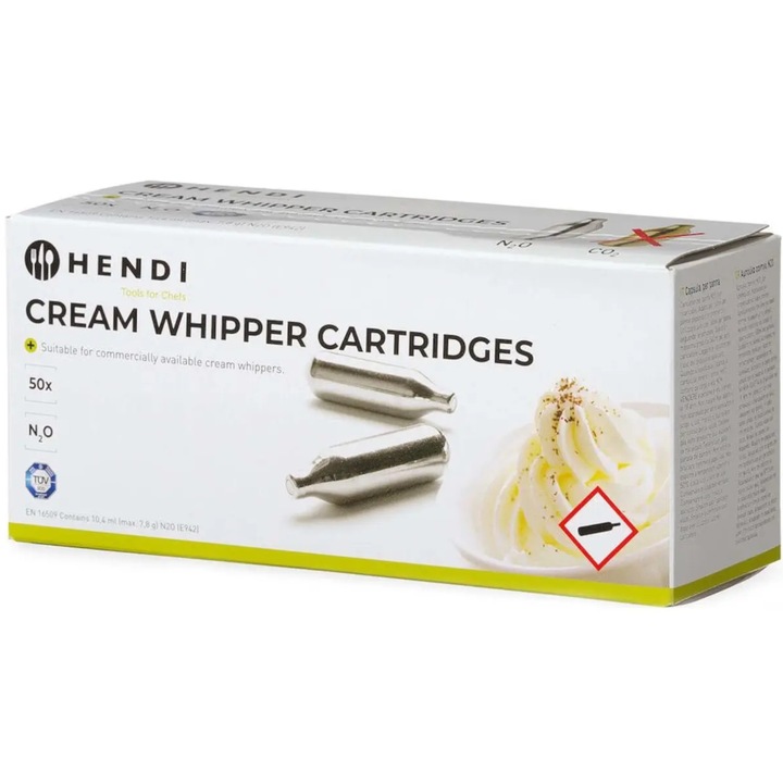 Naboje do syfonu do bitej śmietany Hendi 0 l 50