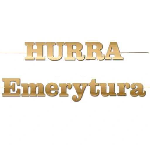 ZESTAW dekoracji z okazji przejścia na EMERYTURĘ