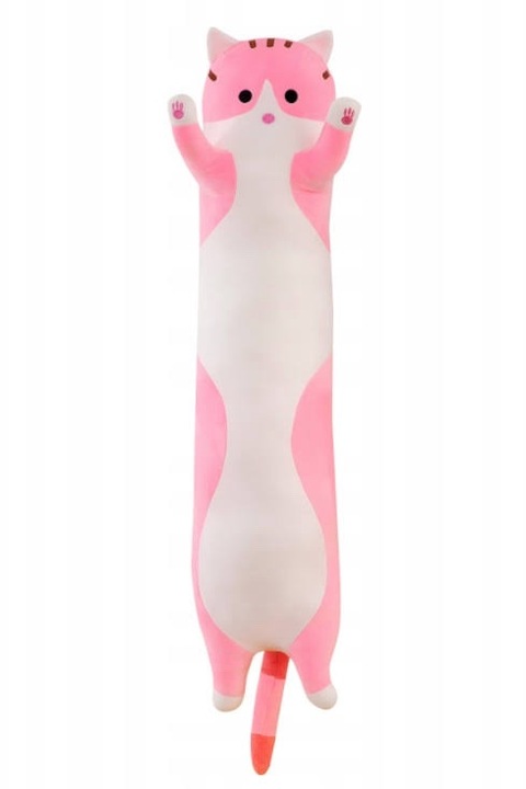 Długi Kotek Kot Maskotka Poduszka Pluszak Urocza Przytulanka 150cm XL