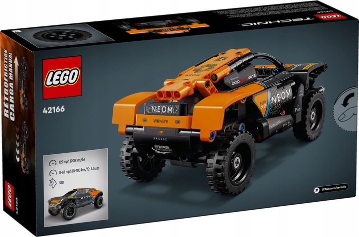 LEGO TECHNIC 42166 MONSTER TRUCK NEOM McLaren Extreme - NAPĘD Pull & Back