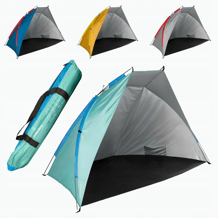 Namiot plażowy AQUASTIC Concielo turkusowy OS UPF 50+ Ochrona przed słońcem