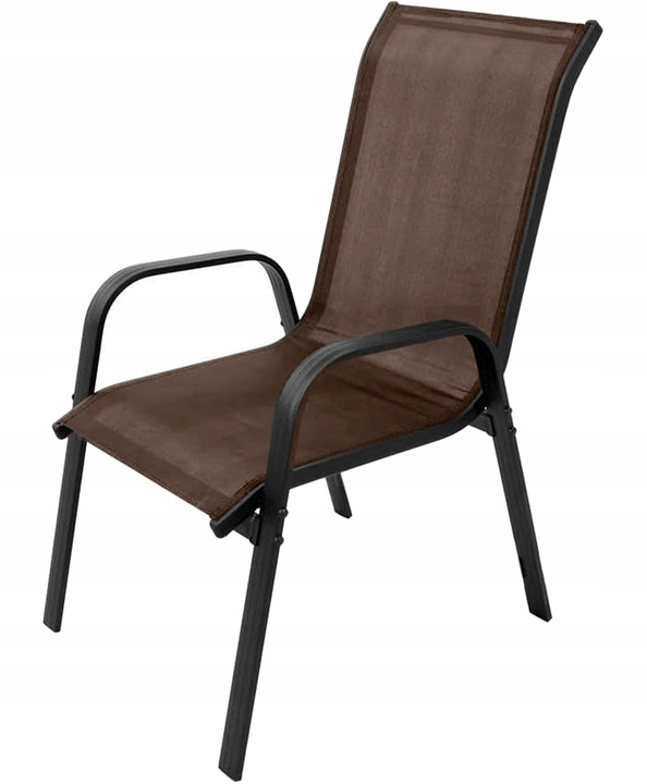 Meble Ogrodowe Zestaw Stół z Krzesłami na Balkon Taras 4 Krzesła Brązowe