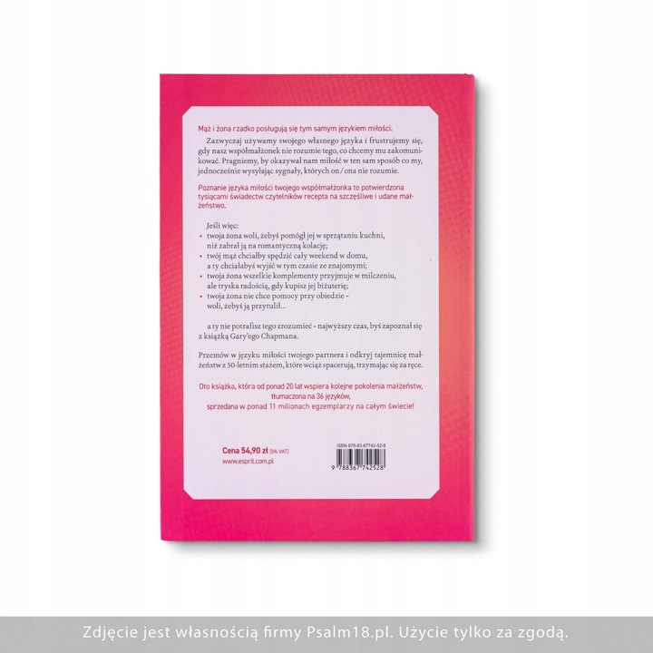 Pięć języków miłości - Gary Chapman - BESTSELLER