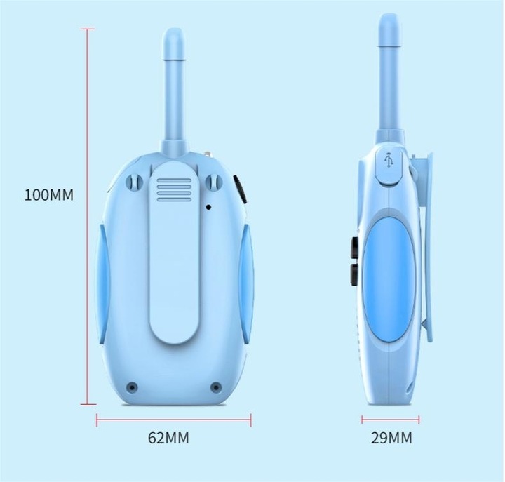 Walkie Talkie dla Dzieci Krótkofalówki Zestaw 2 szt. Zasięg Duży Łoki Toki